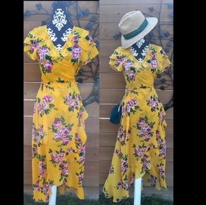 Floral Wrap Dress